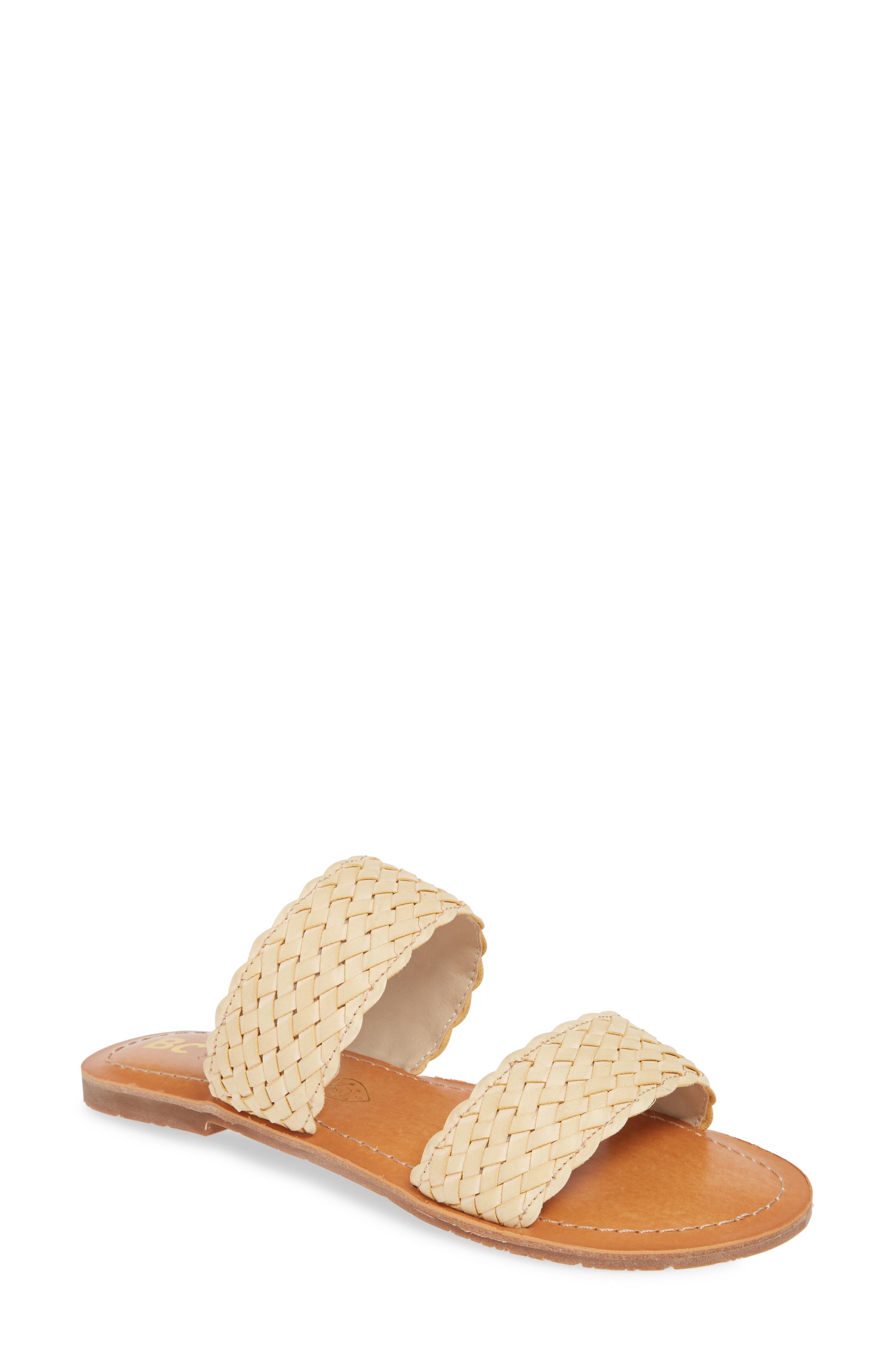 Vegan Woven Strap Sandal, Main, color, NATURAL