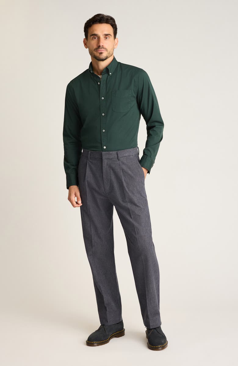 Bonobos Everyday Slim Fit Cotton Button-Down Oxford Shirt, Alternate, color, Scarab