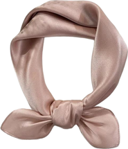 SILKSILKY Pure Silk Solid Color Square Scarf