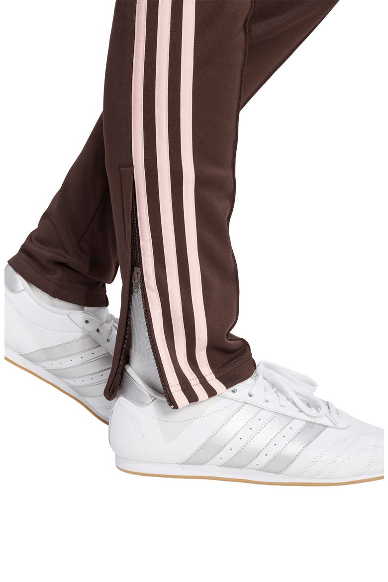 SST 3-Stripe Classic Track Pants, Alternate, color, AURORA COFFEE/SANDY PINK