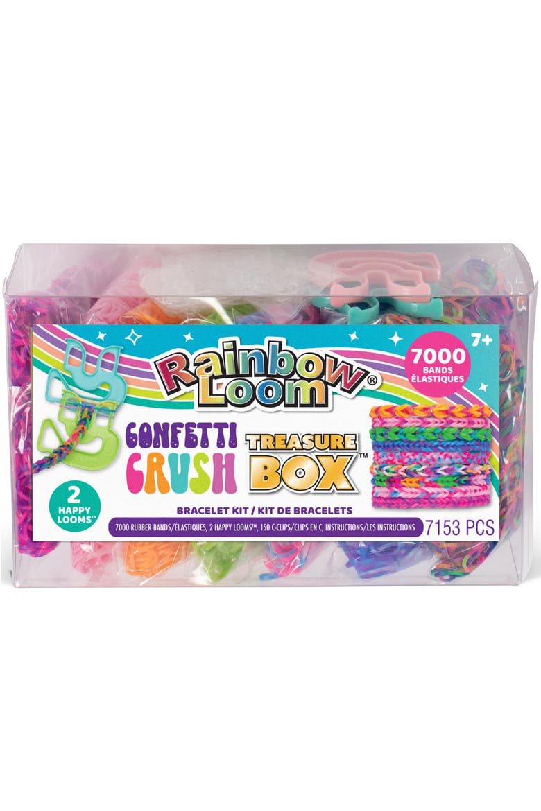 Confetti Crush Treasure Box 7000 Bands, DIY Kit, Kids 7+, Alternate, color, Multicolored