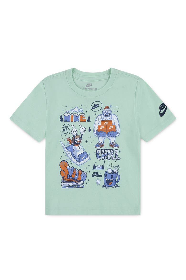 Kids' Holiday Right Graphic T-Shirt, Main, color, MINT FOAM