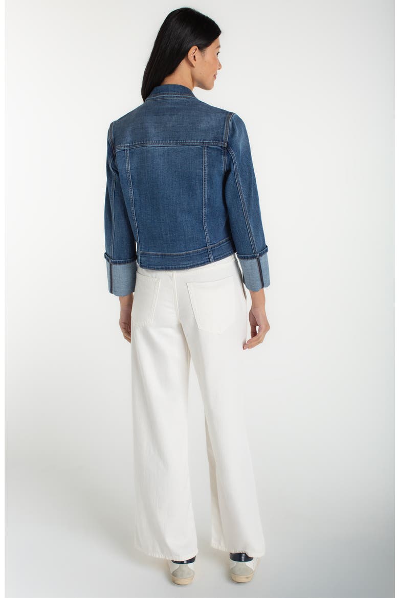 High Cuff Denim Truxker Jacket, Alternate, color, WEST WAYS