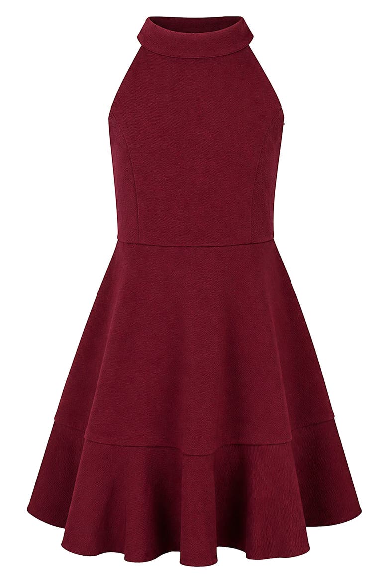 skater dress in knit Zunie Kids' Textured Maje dress