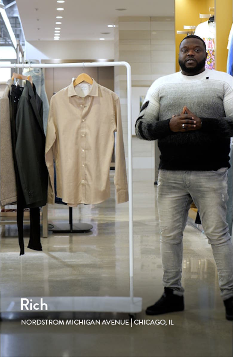 Adley Slim Fit Solid Dress Shirt, sales video thumbnail