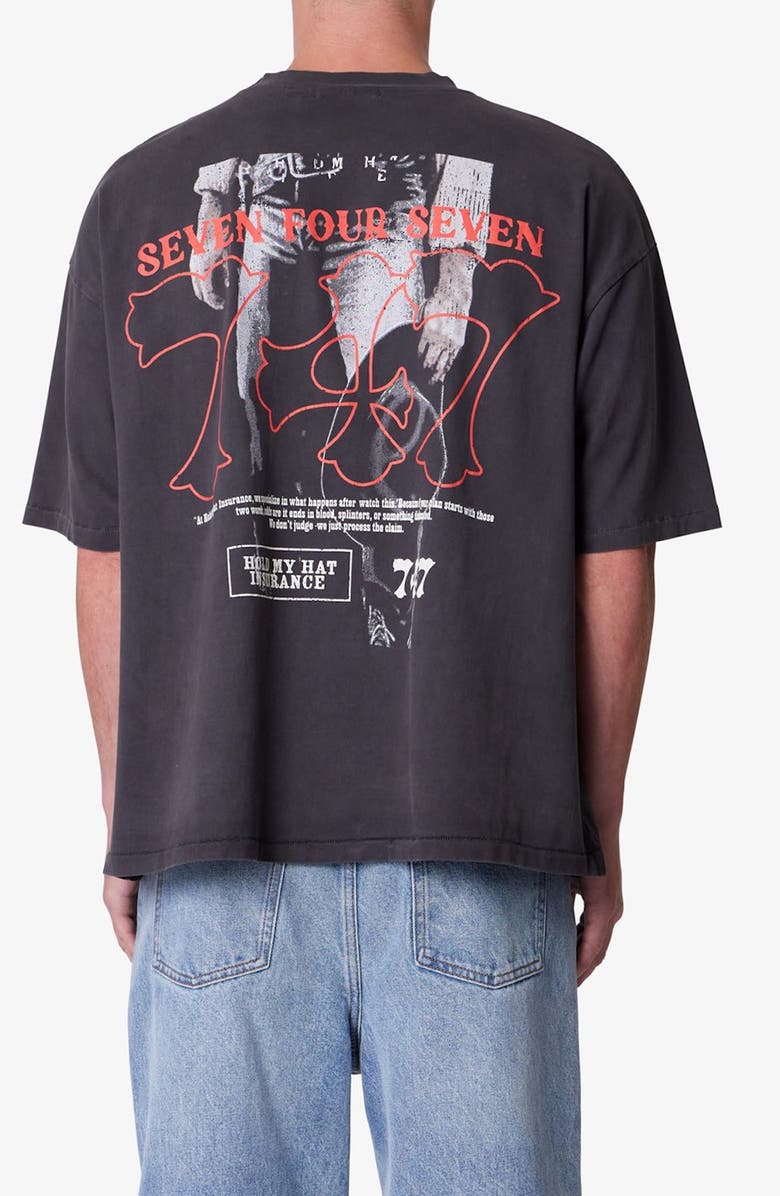 mnml 747 Graphic T-Shirt, Alternate, color, Washed Black