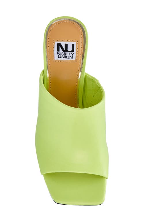 Ninety Union Rumba Slide Sandal In Lime
