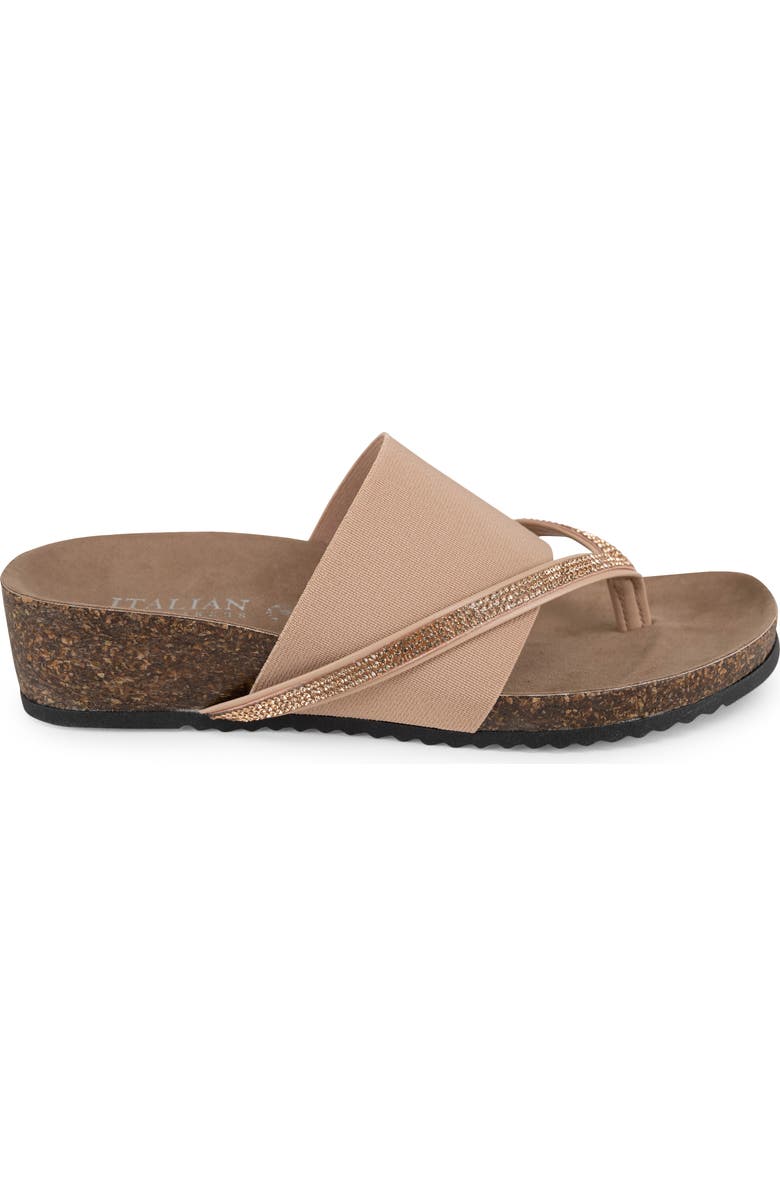 ITALIAN SHOEMAKERS Ziona Wedge Sandal, Alternate, color, Natural
