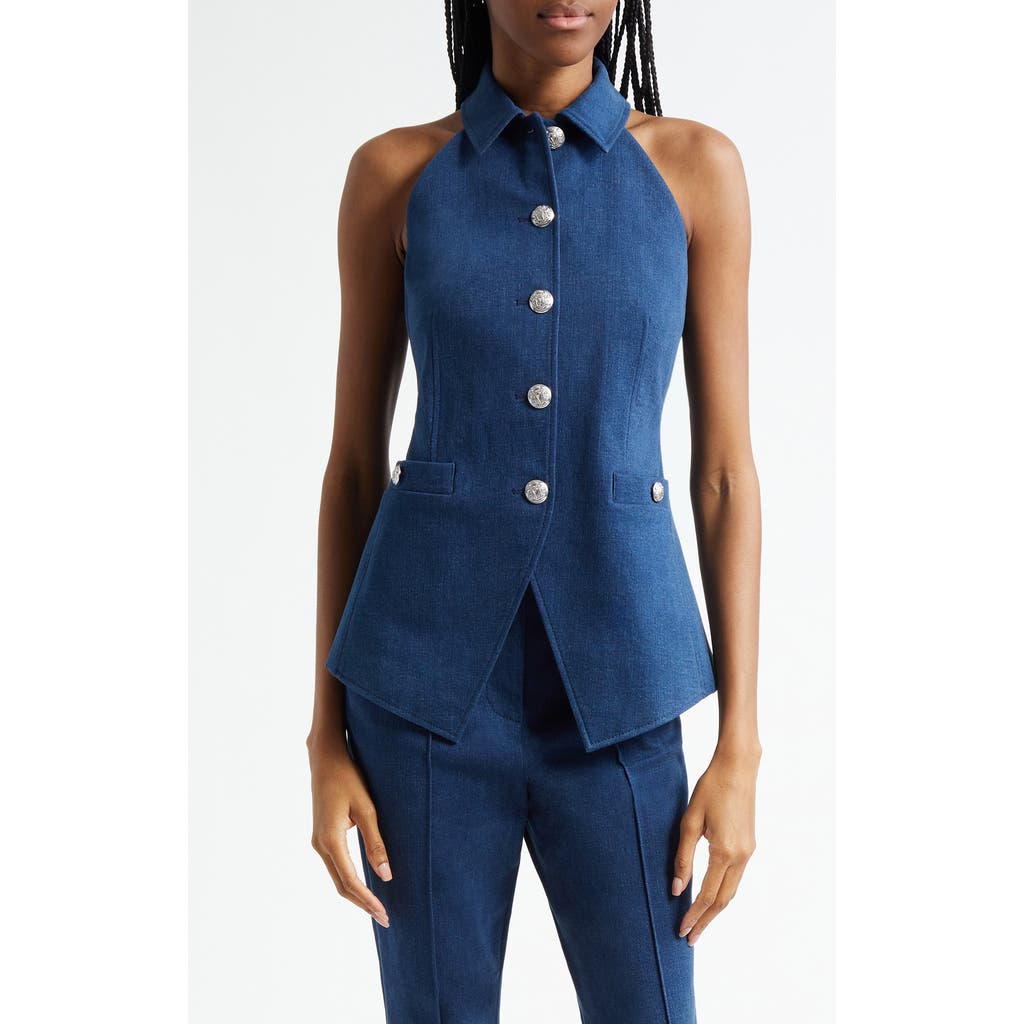 Veronica Beard Orlinda Vest In Blue