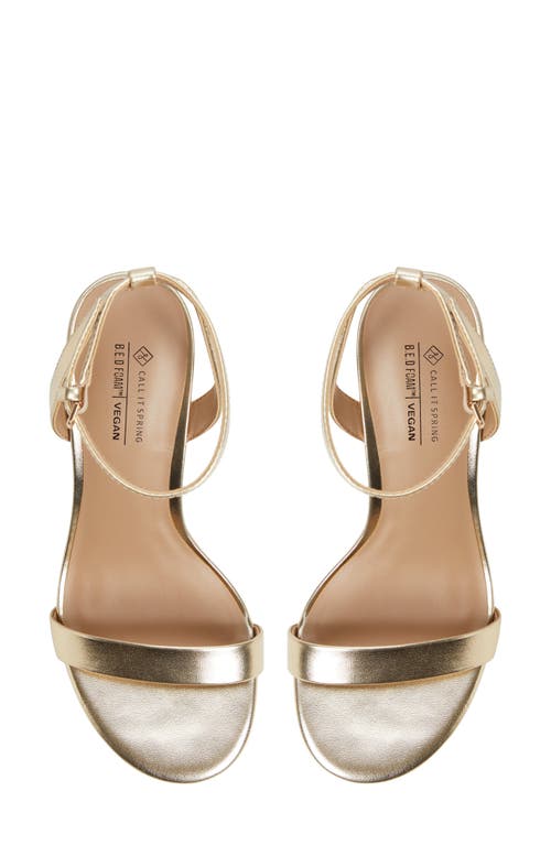 Call It Spring By Aldo Madelyyn Ankle Strap Sandal In Gold