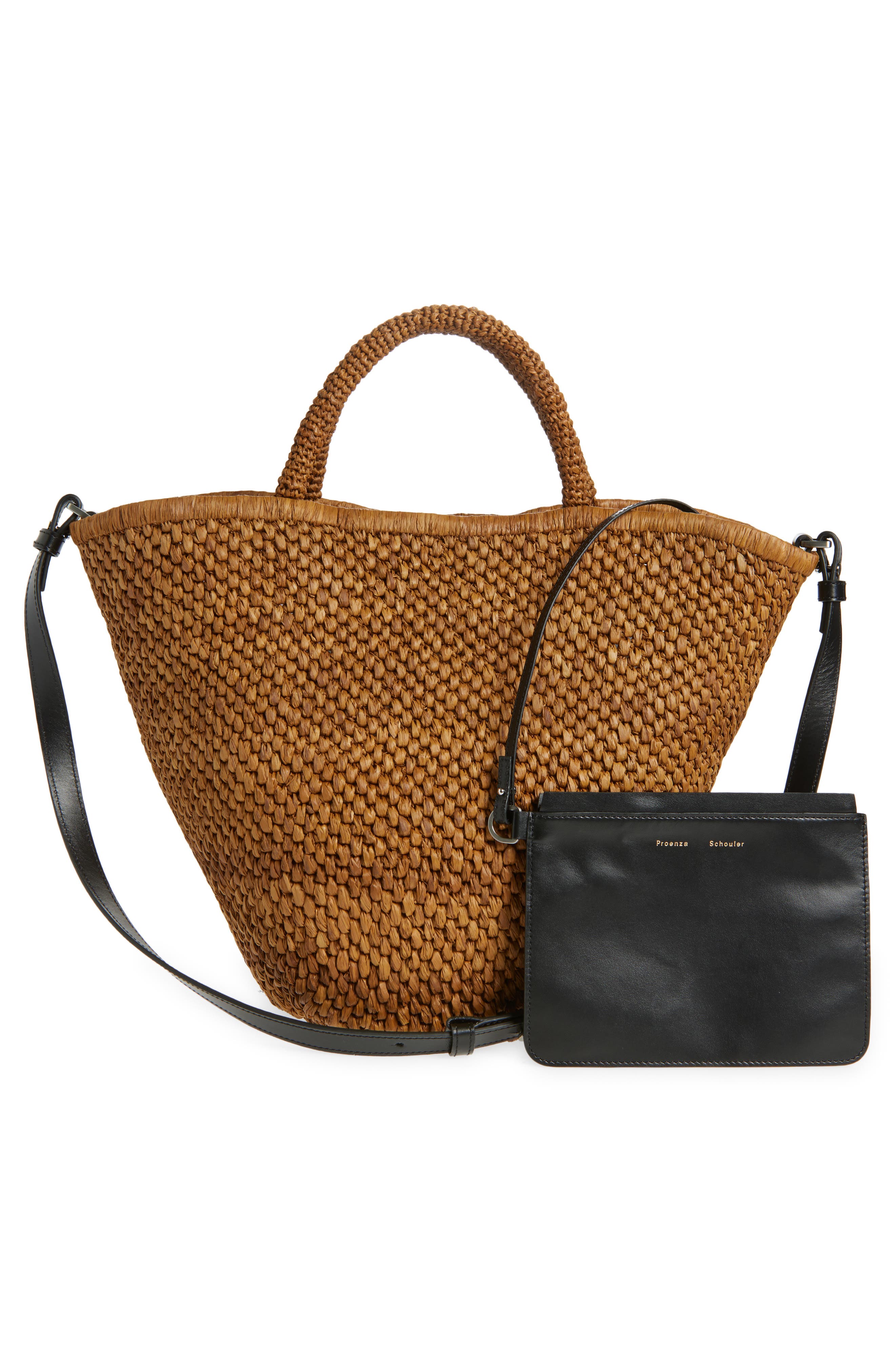 Proenza Schouler Large Chelsea Raffia Tote, Alternate, color, 