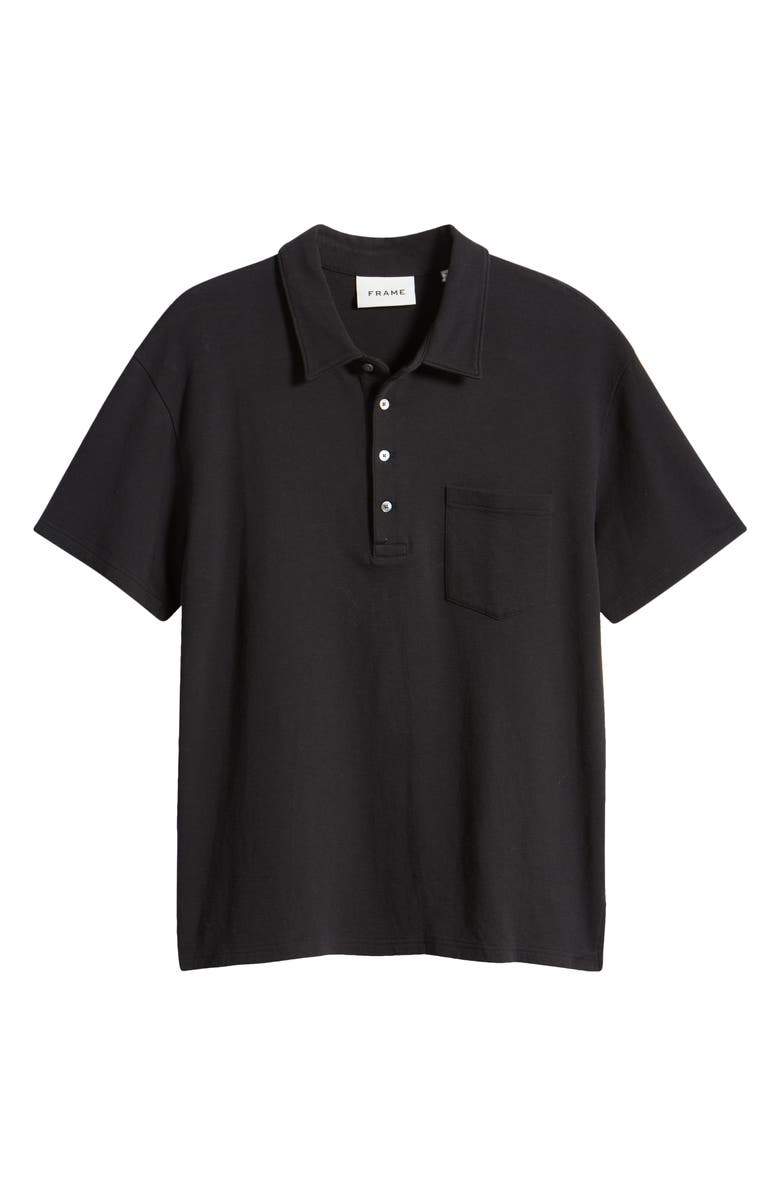 FRAME Duo Fold Polo, Alternate, color, Black