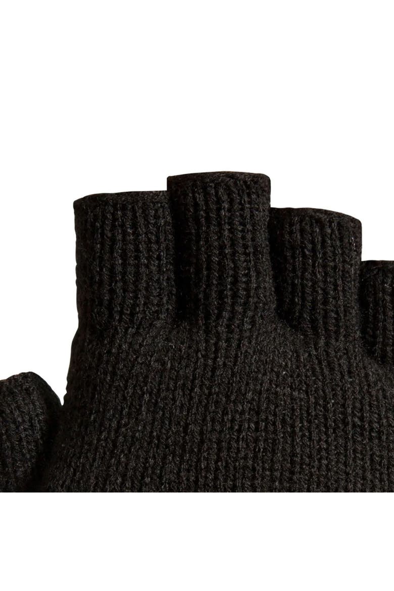 Gender Inclusive Dita Knitted Thinsulate Fingerless Gloves, Alternate, color, Black