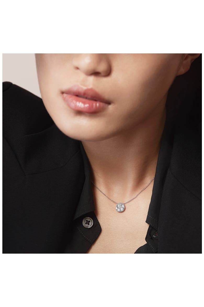 Tessa Circle Pendant Necklace, Alternate, color, 1.00 CTW WHITE GOLD/ DIAMOND