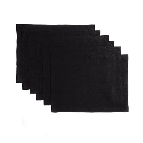 Linen Placemats - Fete - Set of 6, 14" x 19"
