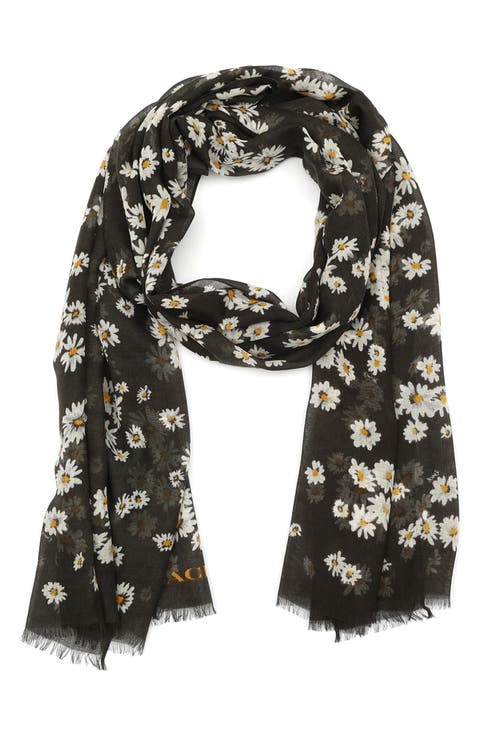 Daisy Cluster Oblong Scarf