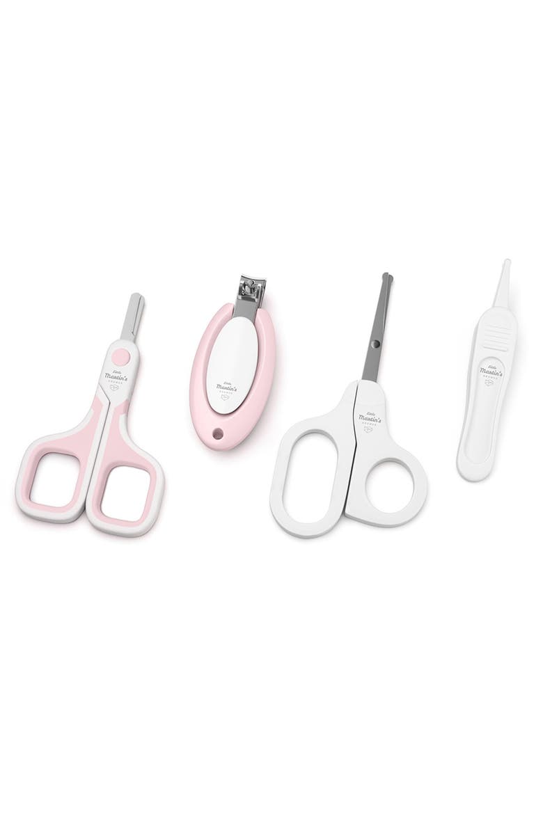 Baby Nail Care Kit Pink, 4Pc Setclipper, Scissors & Tweezer, Main, color, Multicolored