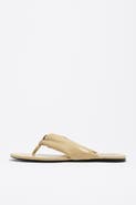 Bimba y Lola Leather Tubular Flat Sandal
