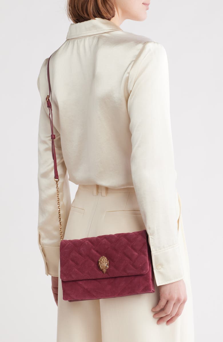 Kurt Geiger London Kensington Duet Quilted Leather Crossbody Bag, Alternate, color,