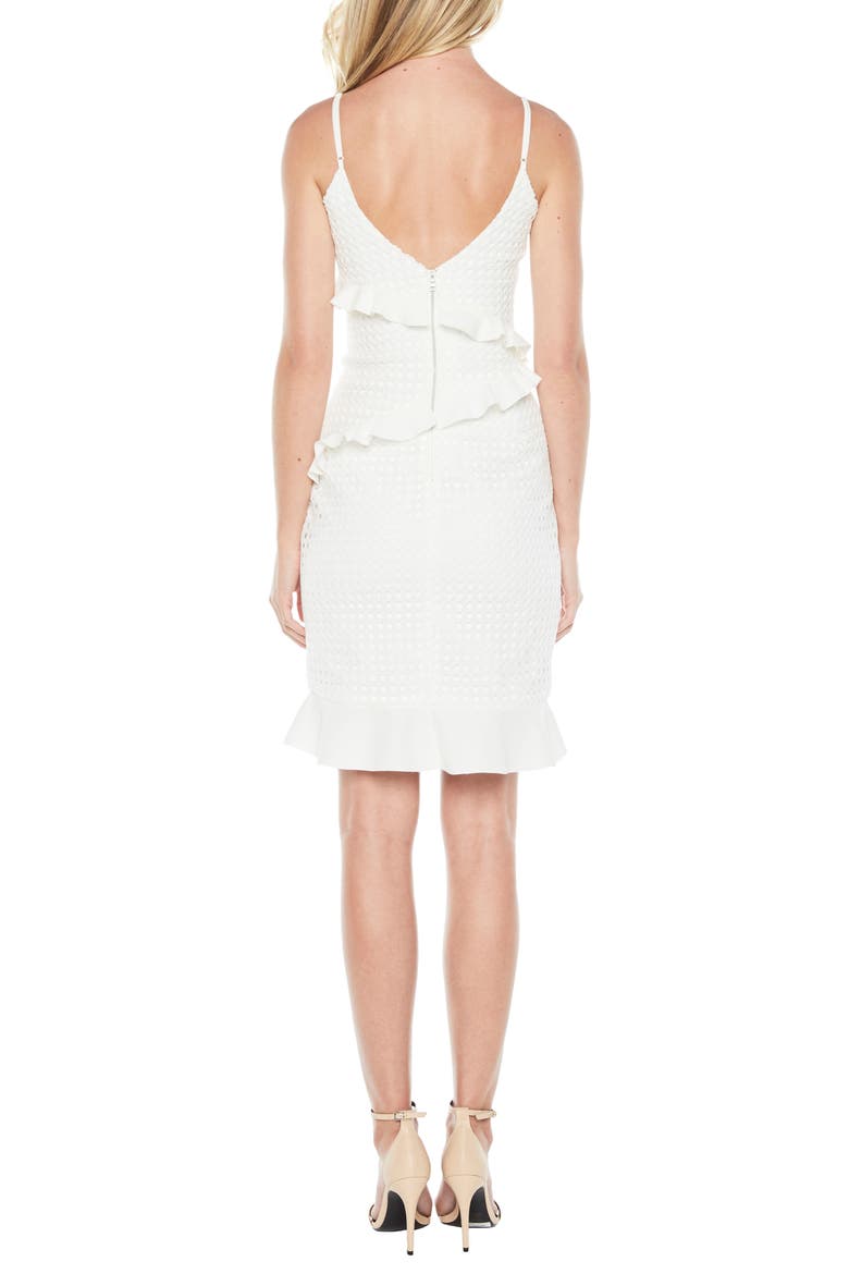 Fae Ruffle & Lace Dress, Alternate, color, IVORY