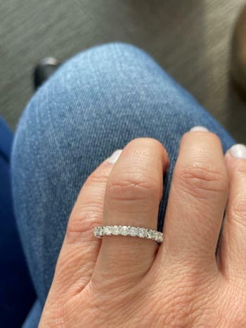 1 1/2 cttw Diamond Eternity Ring U Prong 14k Gold Wedding Band