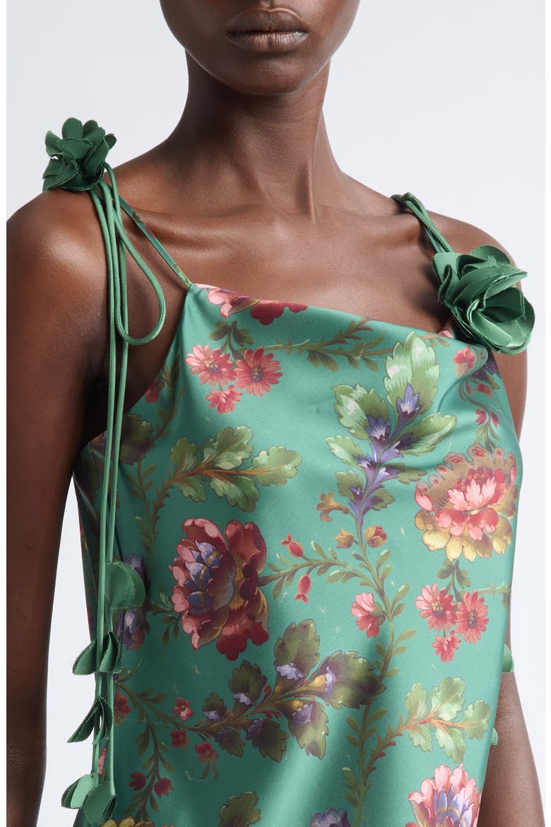Marta Floral Cowl Neck Camisole, Alternate, color, DARK IVY MULTI