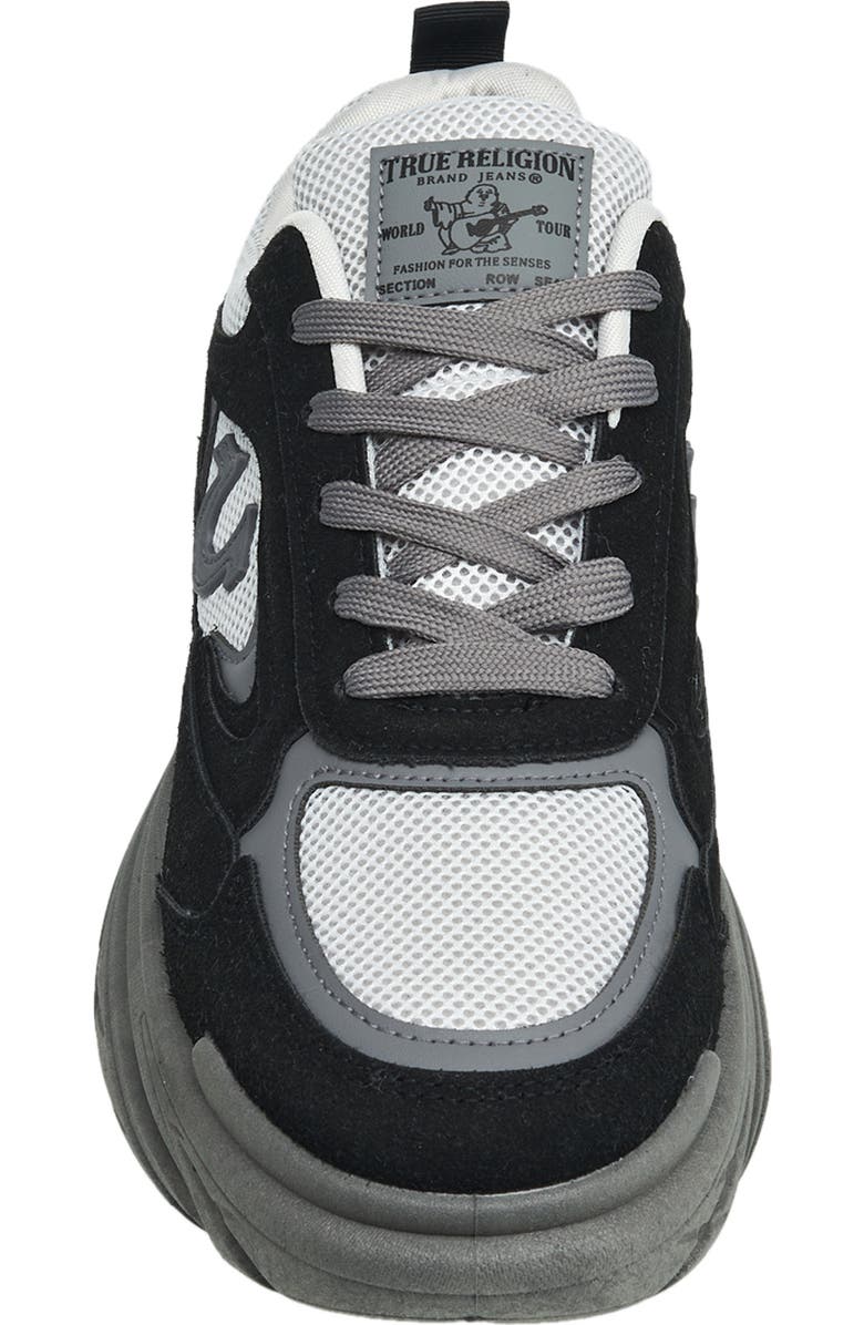 True Religion Cole Jogger Sneaker, Alternate, color, Black Gray