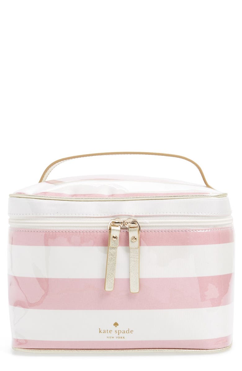 Kate Spade New York 'java place - large natalie' cosmetics case, Main, color, 