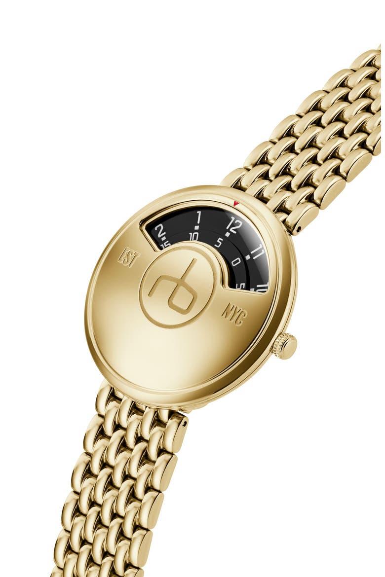 Carrie Bracelet Watch, 35mm, Alternate, color, GOLD