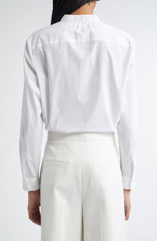 Partow Arden Cotton Poplin Button-up Shirt In White