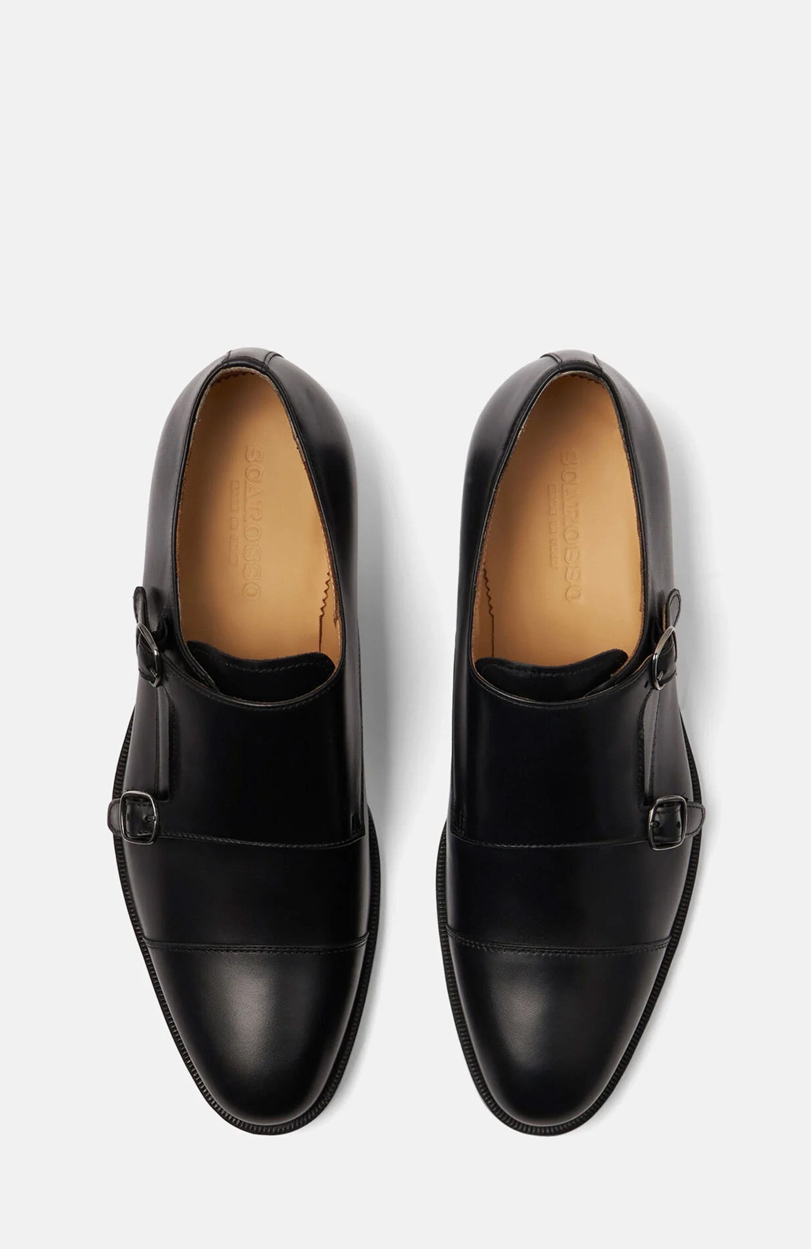 SCAROSSO Firenze Monks, Alternate, color, Black Calf