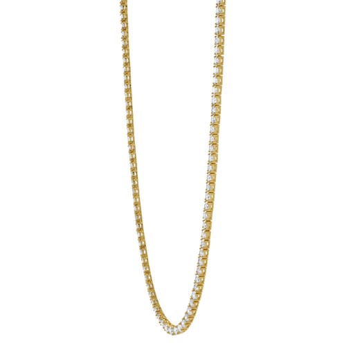 Luvmyjewelry Dimi 10k Gold Lab Grown Diamond Tennis Chain In 10k Yellow Gold