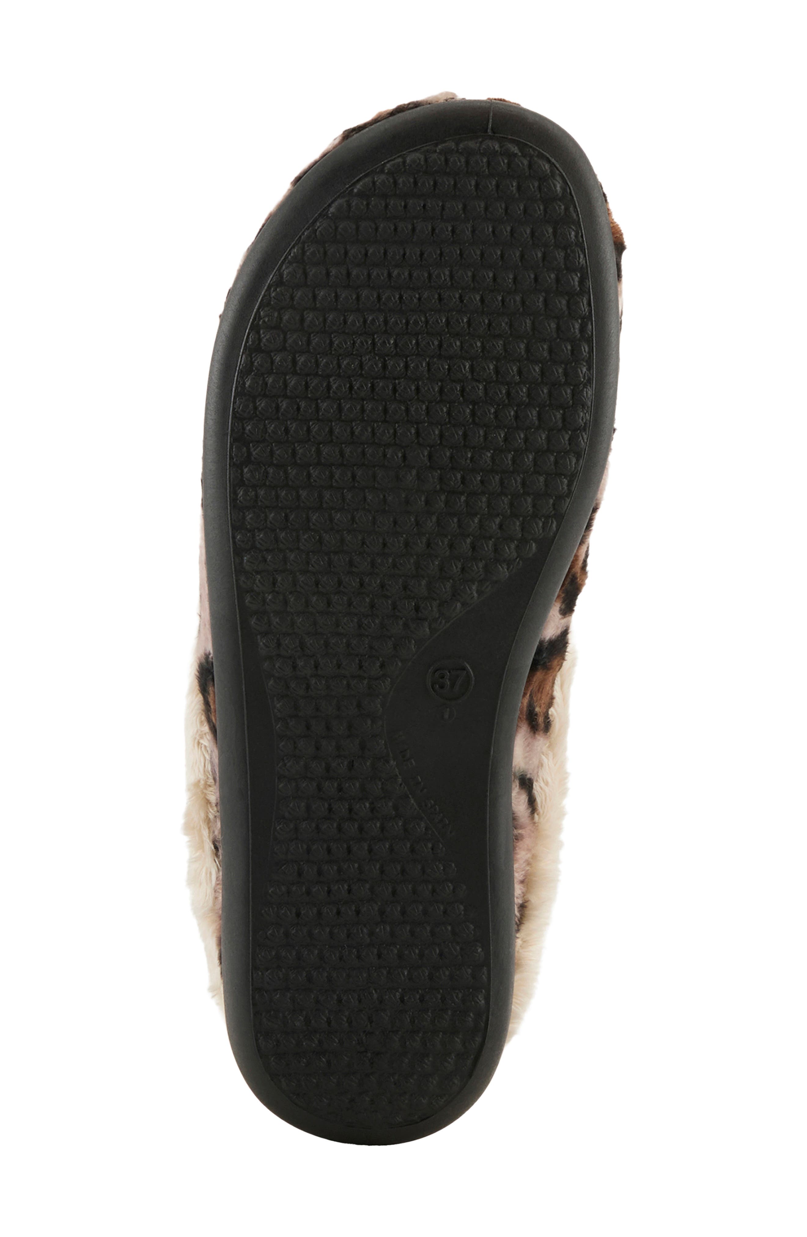Flexus by Spring Step Fairsky Leo Faux Fur Scuff Slipper, Alternate, color, 