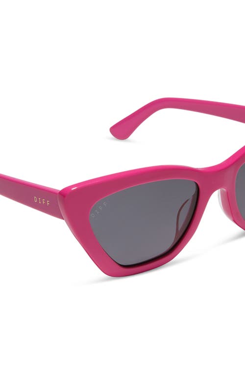 Diff Camila 55mm Gradient Square Sunglasses In Pink Grey