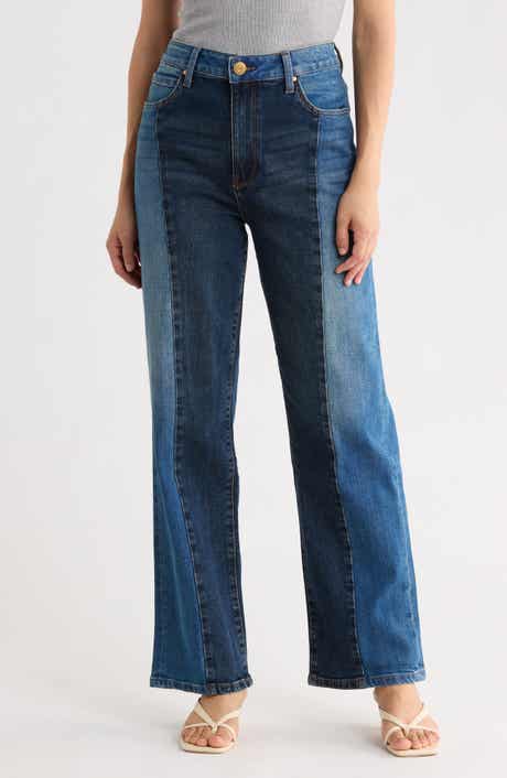 Sienna Colorblock High Waist Wide Leg Jeans