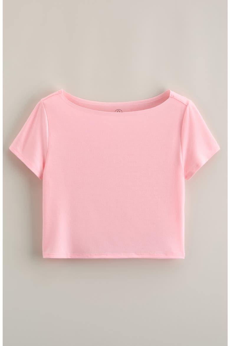 Kids' Off the Shoulder T-Shirt, Main, color, PINK ORCHID