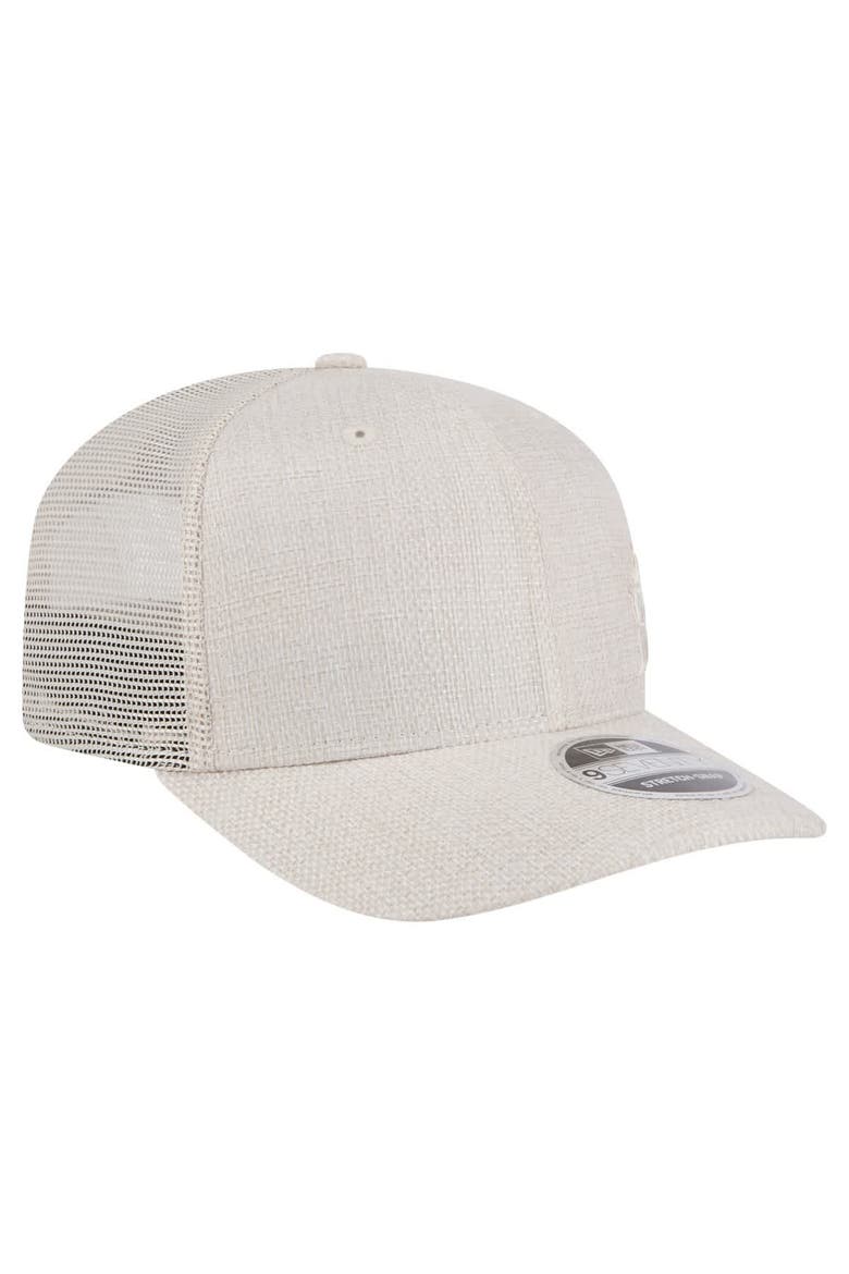 Men's New Era Light Beige Miami Marlins Flawless 9SEVENTY Stretch-Snap Hat, Alternate, color, Light Beige
