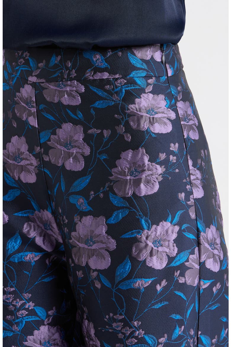 Nicole Jacquard Bern Wide Leg Pants, Alternate, color, NAVY-MULTI