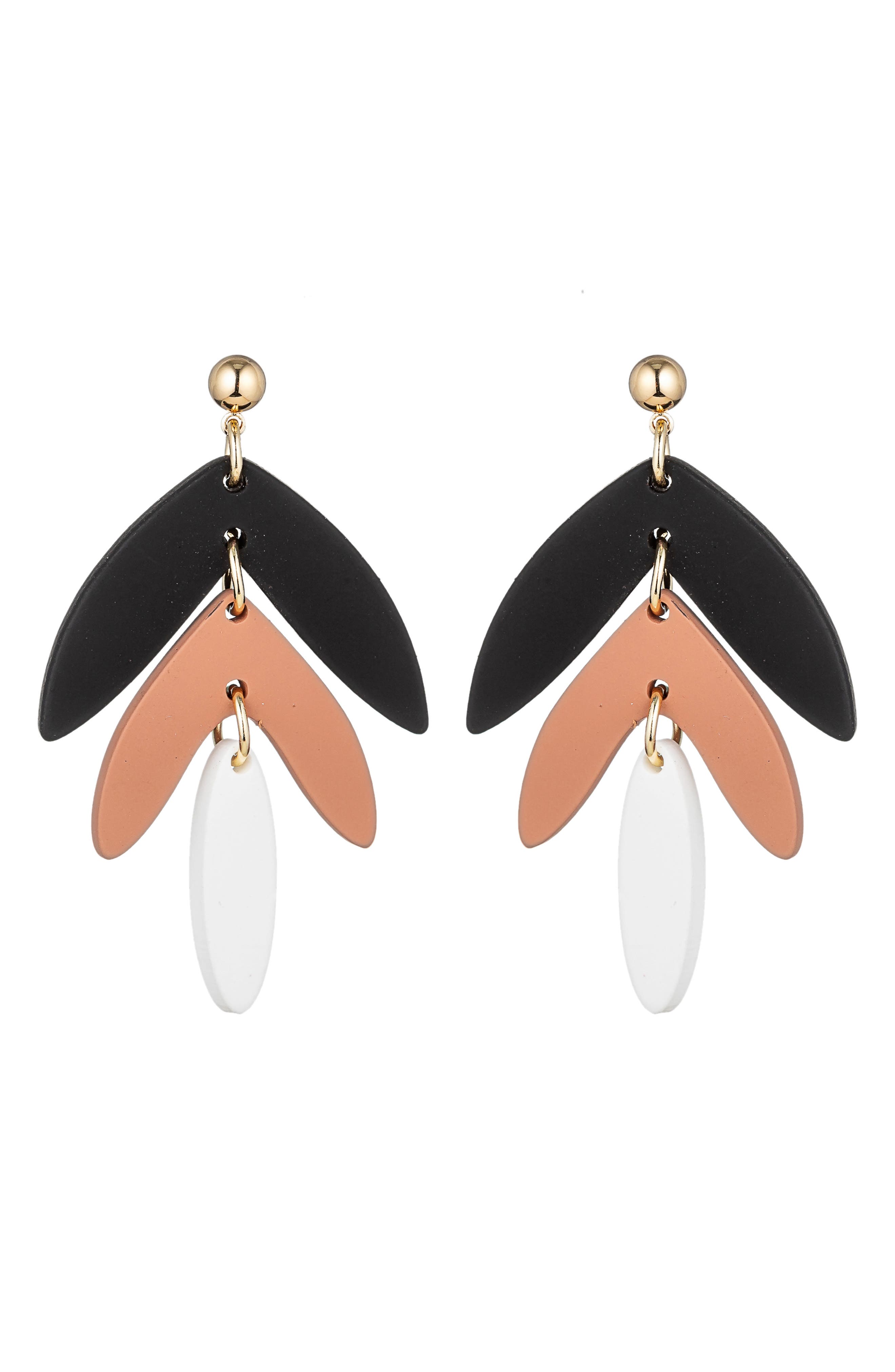 EYE CANDY LOS ANGELES Chevron Drop Earrings