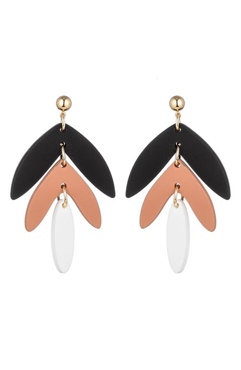 Chevron Drop Earrings
