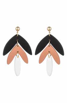 EYE CANDY LOS ANGELES Chevron Drop Earrings