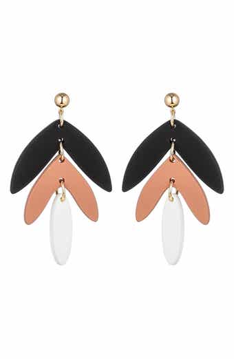 Chevron Drop Earrings