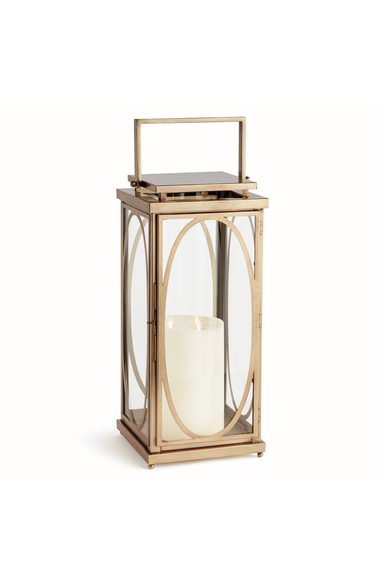 Napa Home & Garden Jace Lantern Candle Holder Large, Main, color, Gold