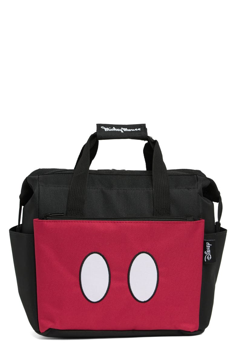 x Disney® Mickey Mouse Shorts On the Go Lunch Cooler, Main, color, BLACK