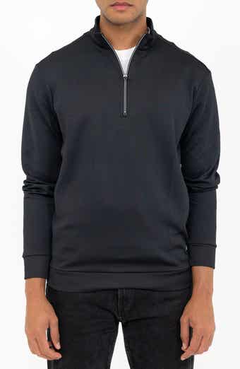 PINO BY PINOPORTE Casual Quarter Zip Pullover Sweater