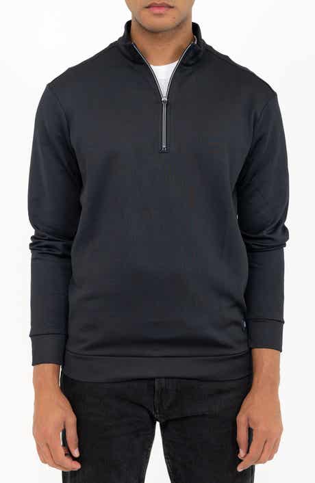 PINO BY PINOPORTE Casual Quarter Zip Pullover Sweater