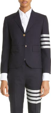 Thom Browne Stripe High Armhole Wool Sport Coat