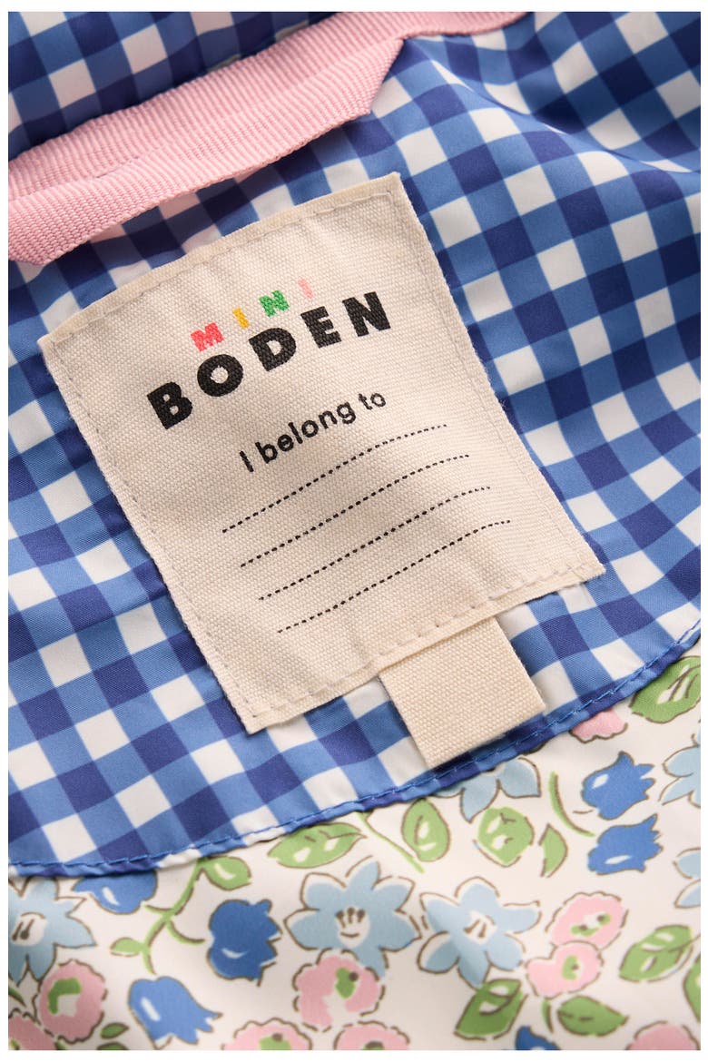 Kids' Padded Gingham Jacket, Alternate, color, BLUE GINGHAM