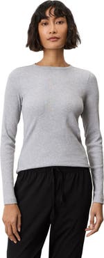 Pact Perfect Rib Crewneck Layering Long Sleeve Tee Made With Organic Cotton