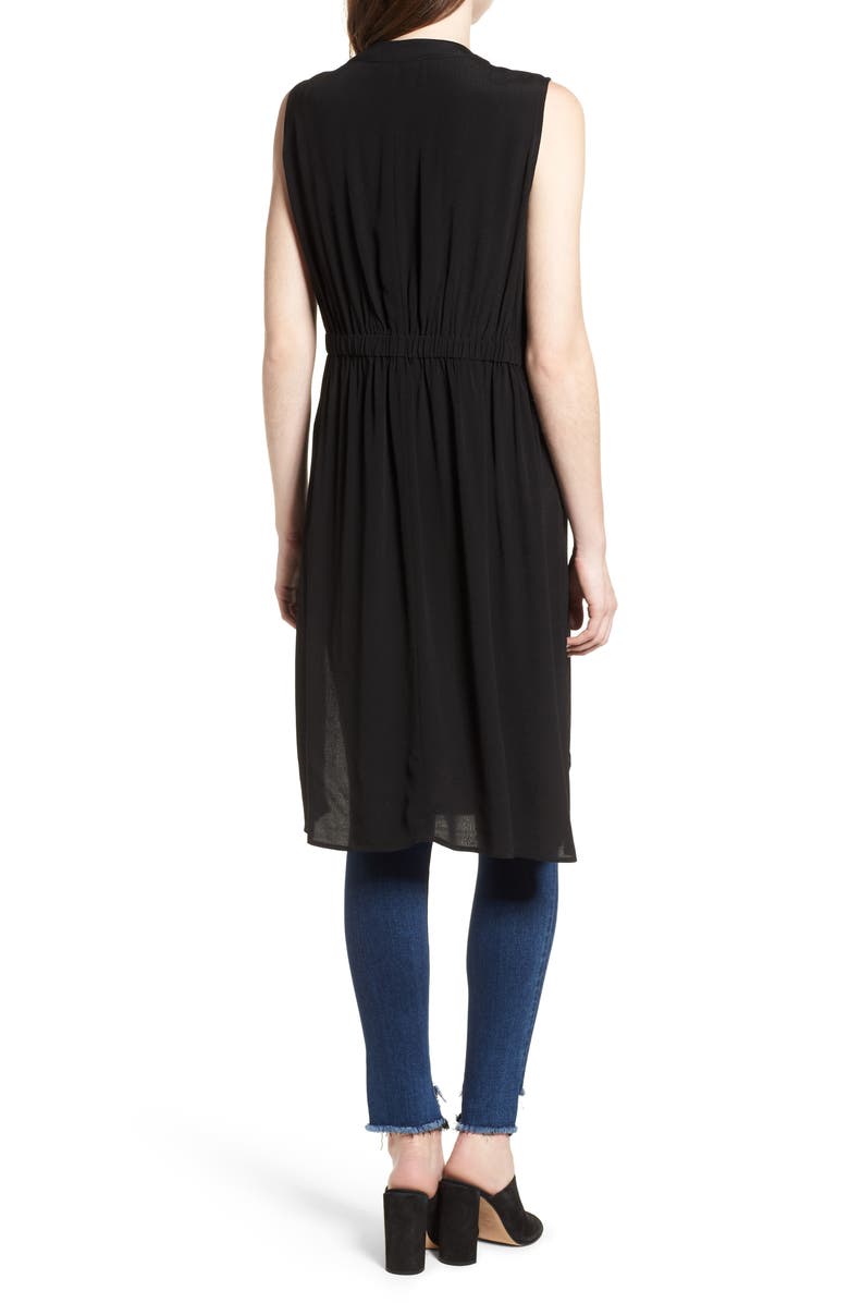 Trouvé Ruched Back Vest, Alternate, color, 